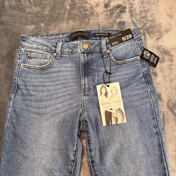 KENDALL + KYLIE Sz 9/29 The Ultra Babe Skinny Jeans Light Blue Wash Mid-Rise - Picture 6 of 13